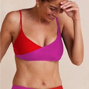 Summersalt Two-Tone Bikini Top